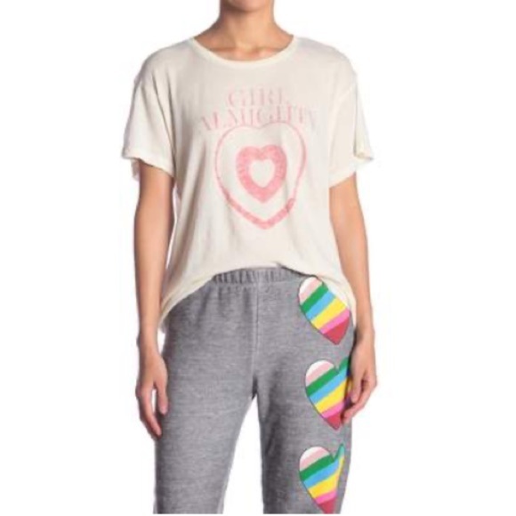 Wildfox Girl Almighty White Tee with Pink Heart - Picture 5 of 6